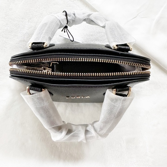 NWT FURLA Vittoria Top Handle Dome Crossbody Bag Black NEW Style WB00539 - Picture 9 of 11